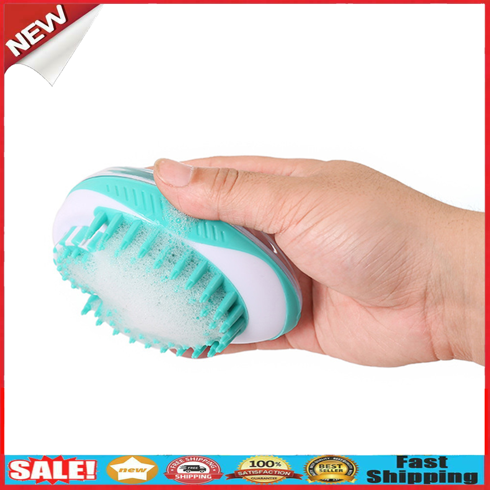 Dog Bath Brush Pet SPA Shampoo Massage Comb Cleaning Shower Shampoo Brush @