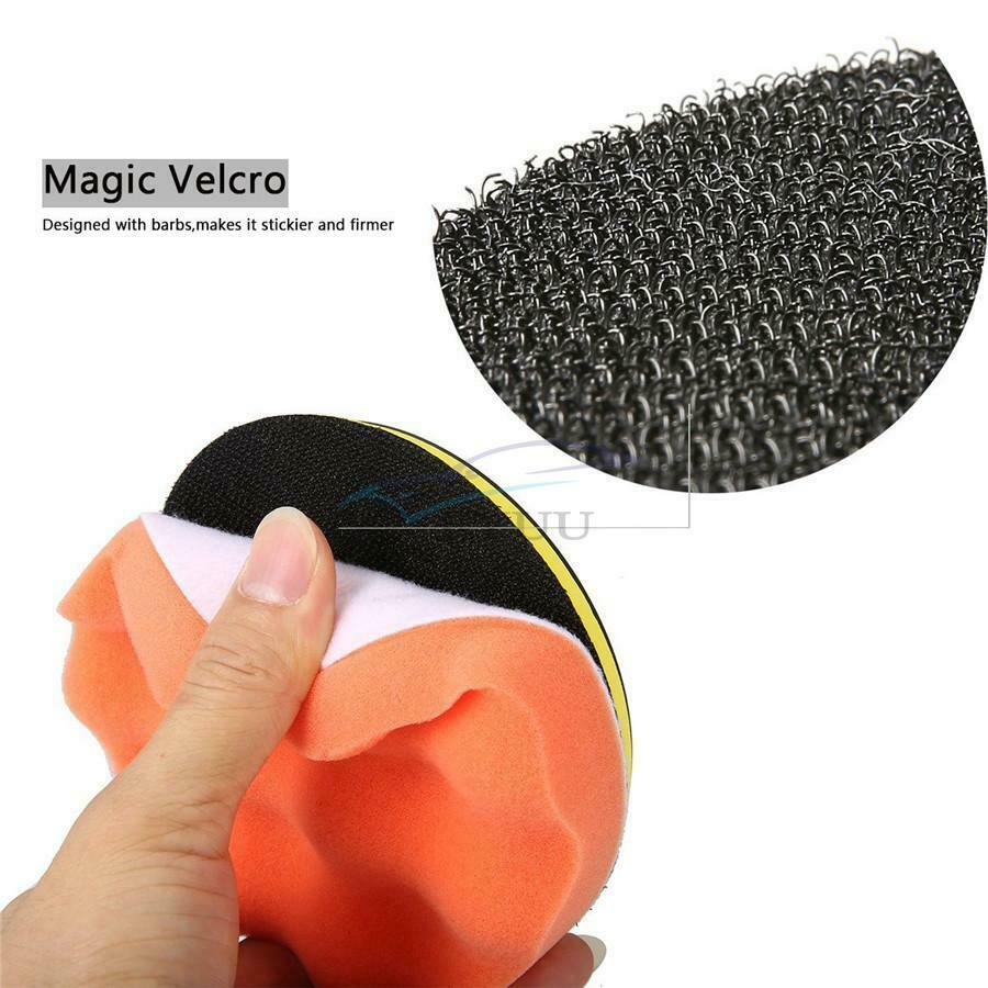 7Pcs 6" inch Polishing Pads Sponge and Woolen Polishing Waxing Buffing Pads Kit