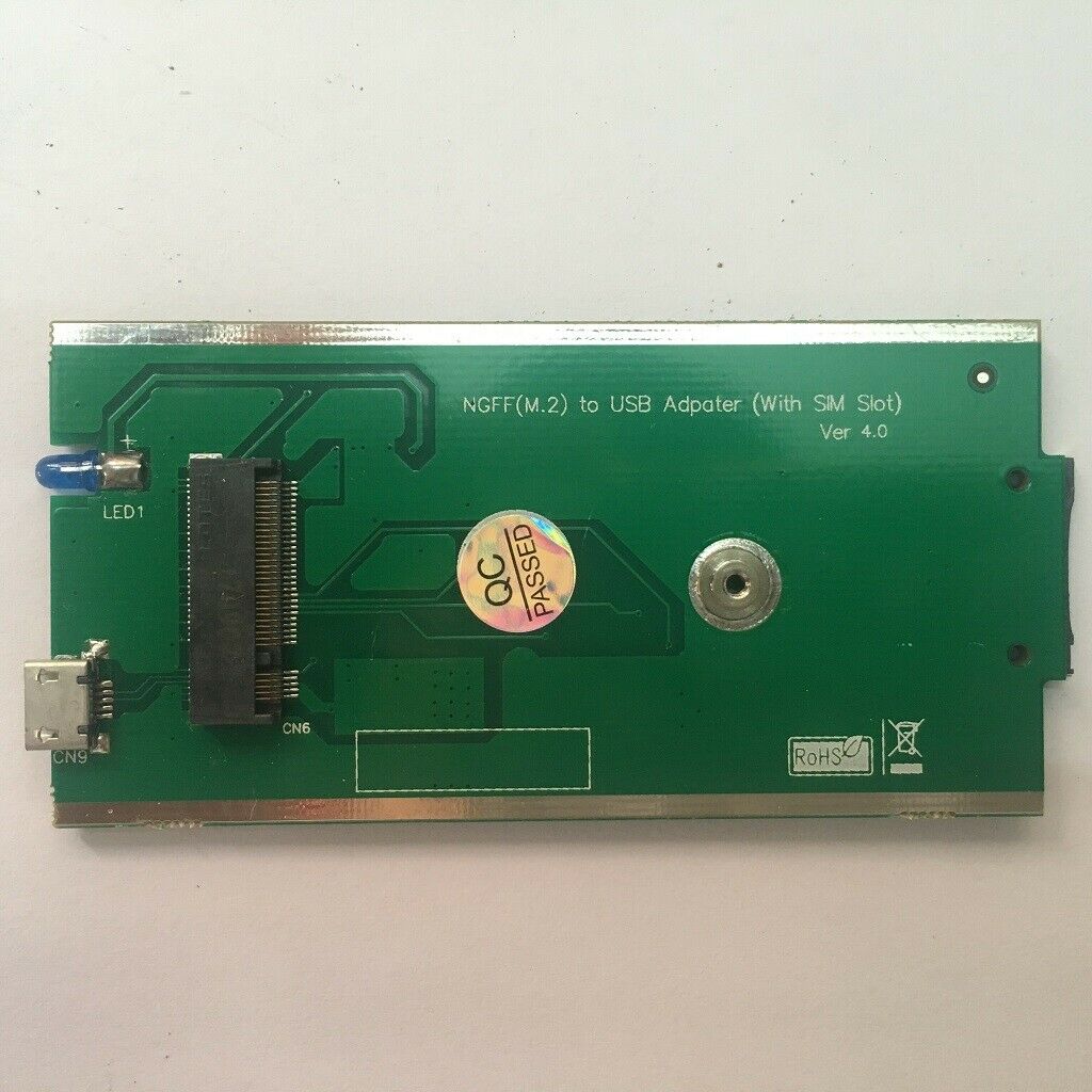 1 set NGFF(M.2) to USB Adapter With SIM card Slot for WWAN/LTE/3G/4G Module