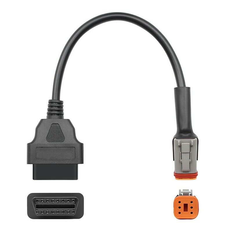 6 To 16 Pin Motorcycle Diagnostic Cable Motorbikes OBD2 Extension Connector OBD5