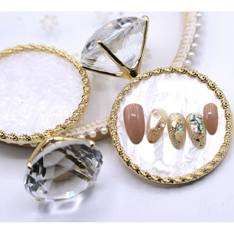 Diamond False Nail Art Plate Tips Display Stand Nail Polish Gel Manicure  M SJ