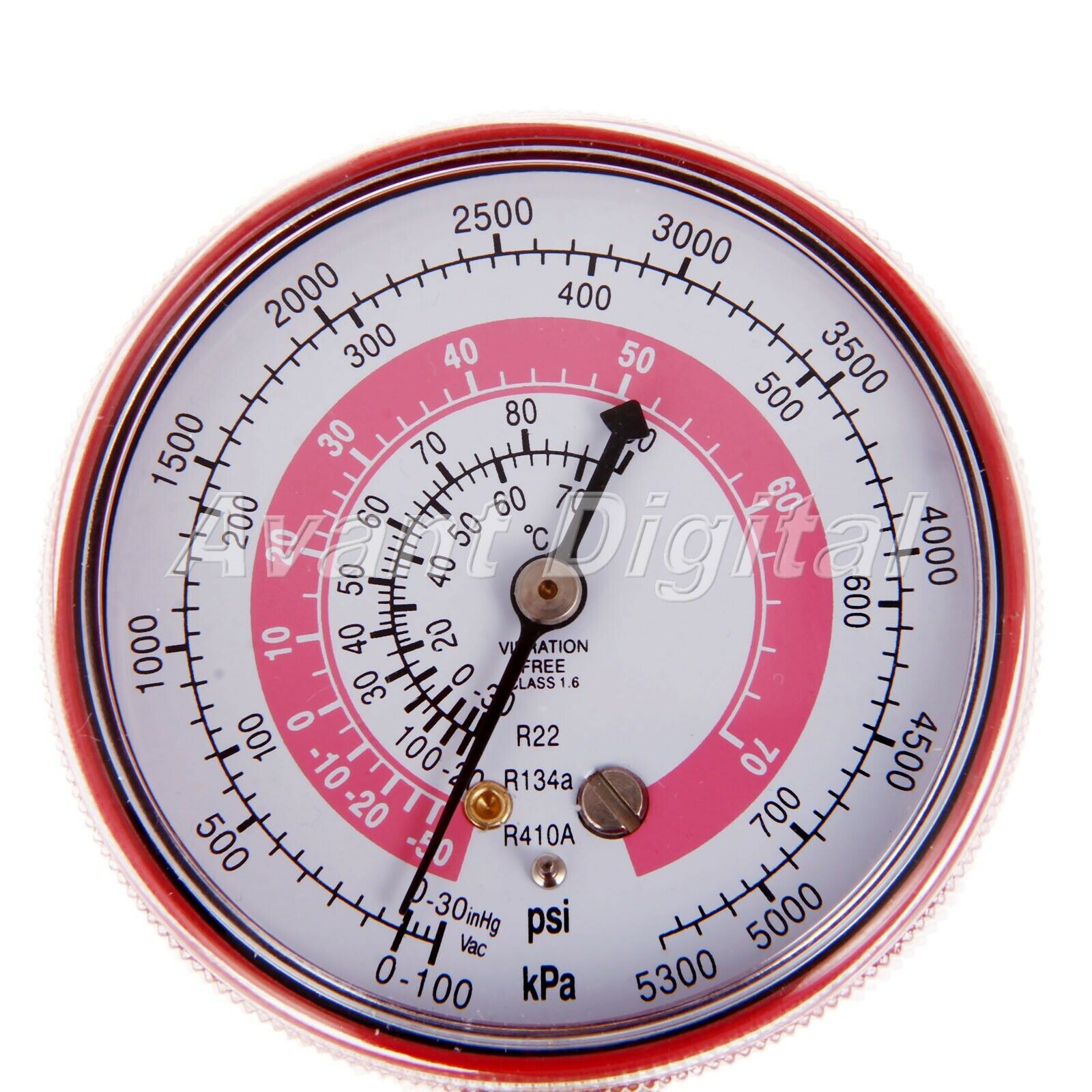 High Red Low Blue pressure gauge 1/8” NPT Compatible For R22 R12 R134a R410 New