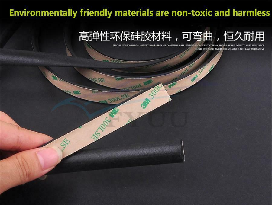 5M Car Windshield Sealant Sunroof Triangular Window Sealed Strips Rubber Sealing