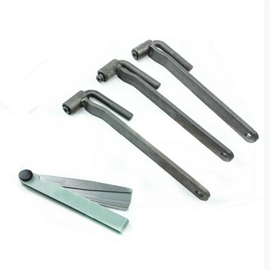Universal Motorcycle Adjustment Repair Tool Valve Screw Wrench & 1x Feeler Gauge