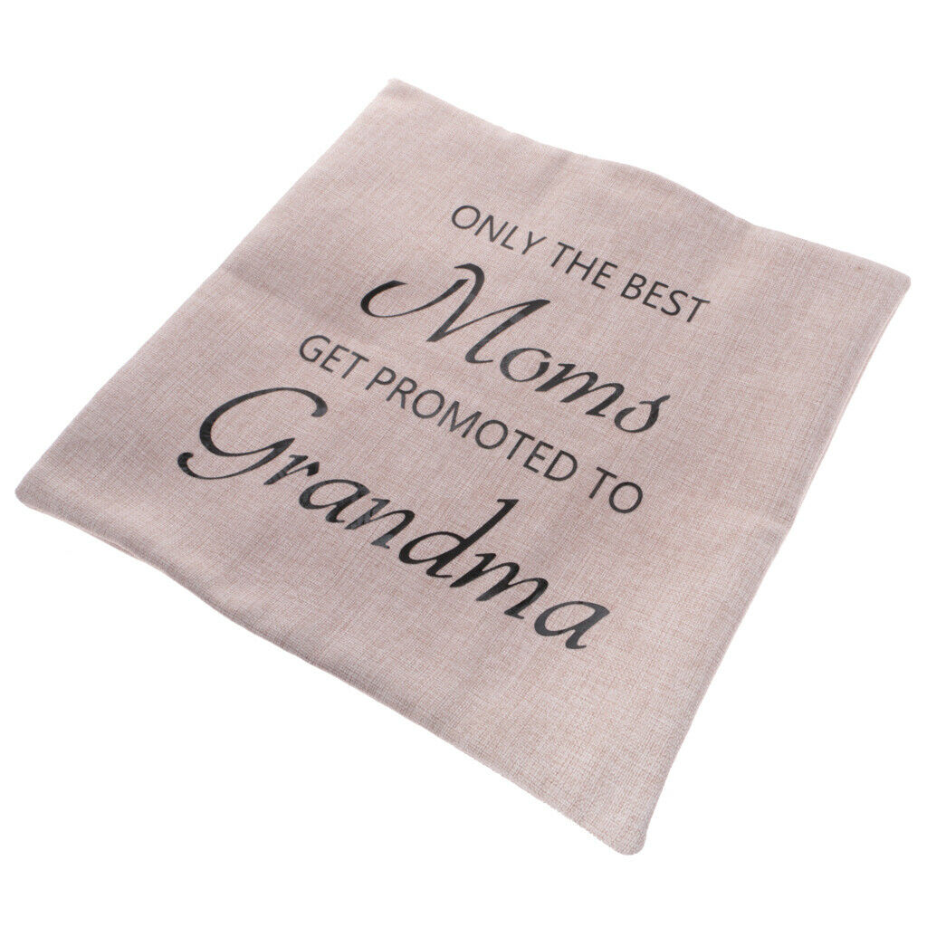 Only the Best Moms Get Promoted to Grandma Linen Cushion Case Throw Pillow Cover