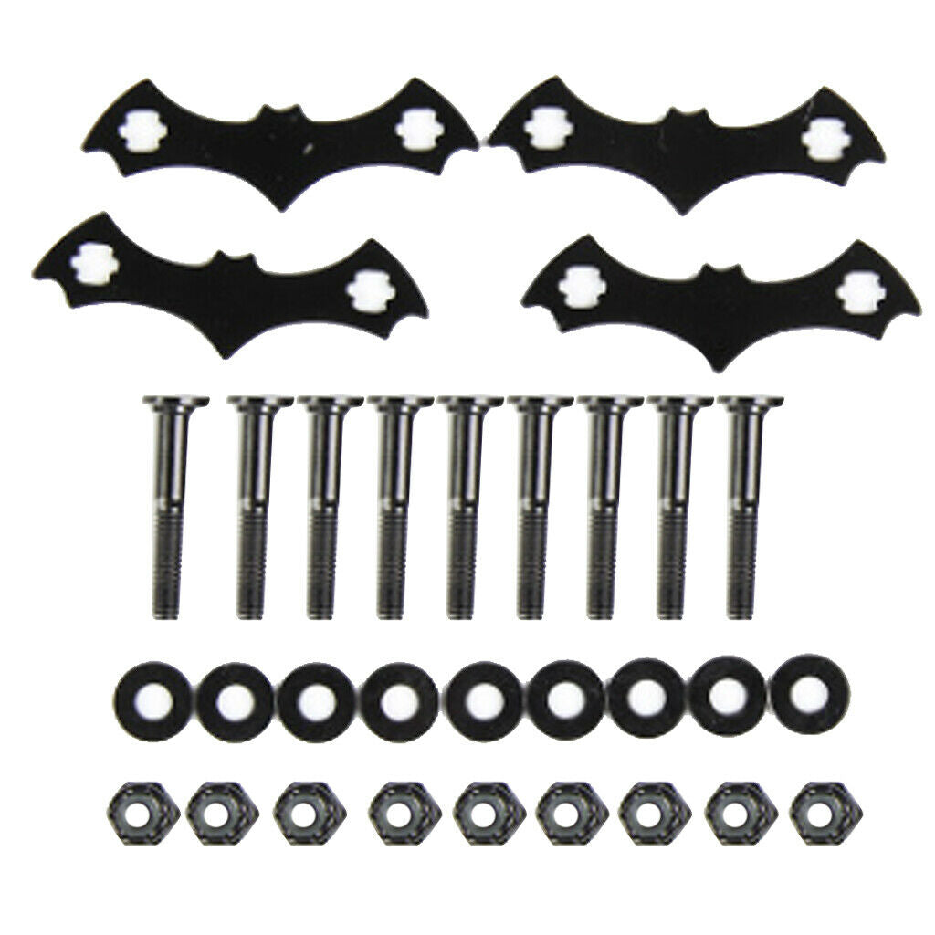 Carbon Steel Skateboard Deck Protective Gasket Longboard Part Bolt Nuts