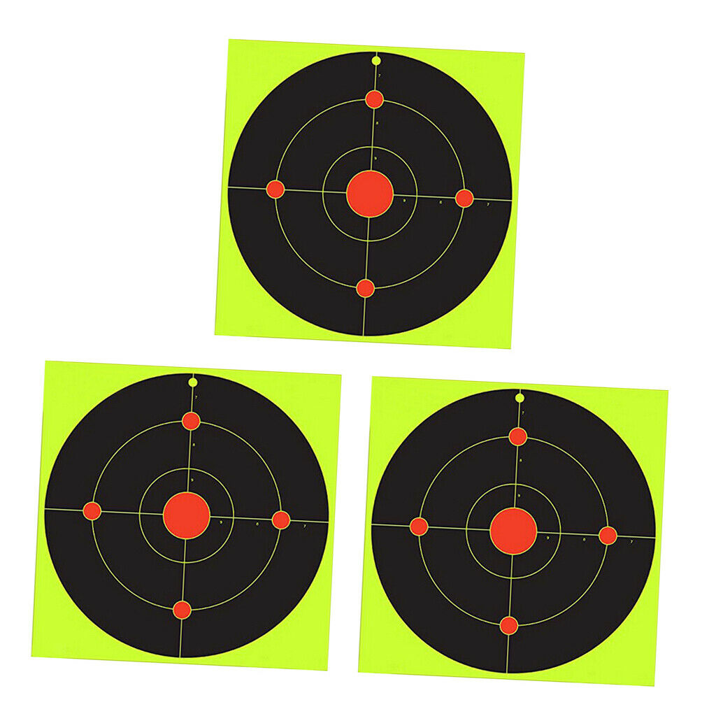 30x Adhesive Shooting Stickers Spots Hunting Shooting Target Paper 8inches
