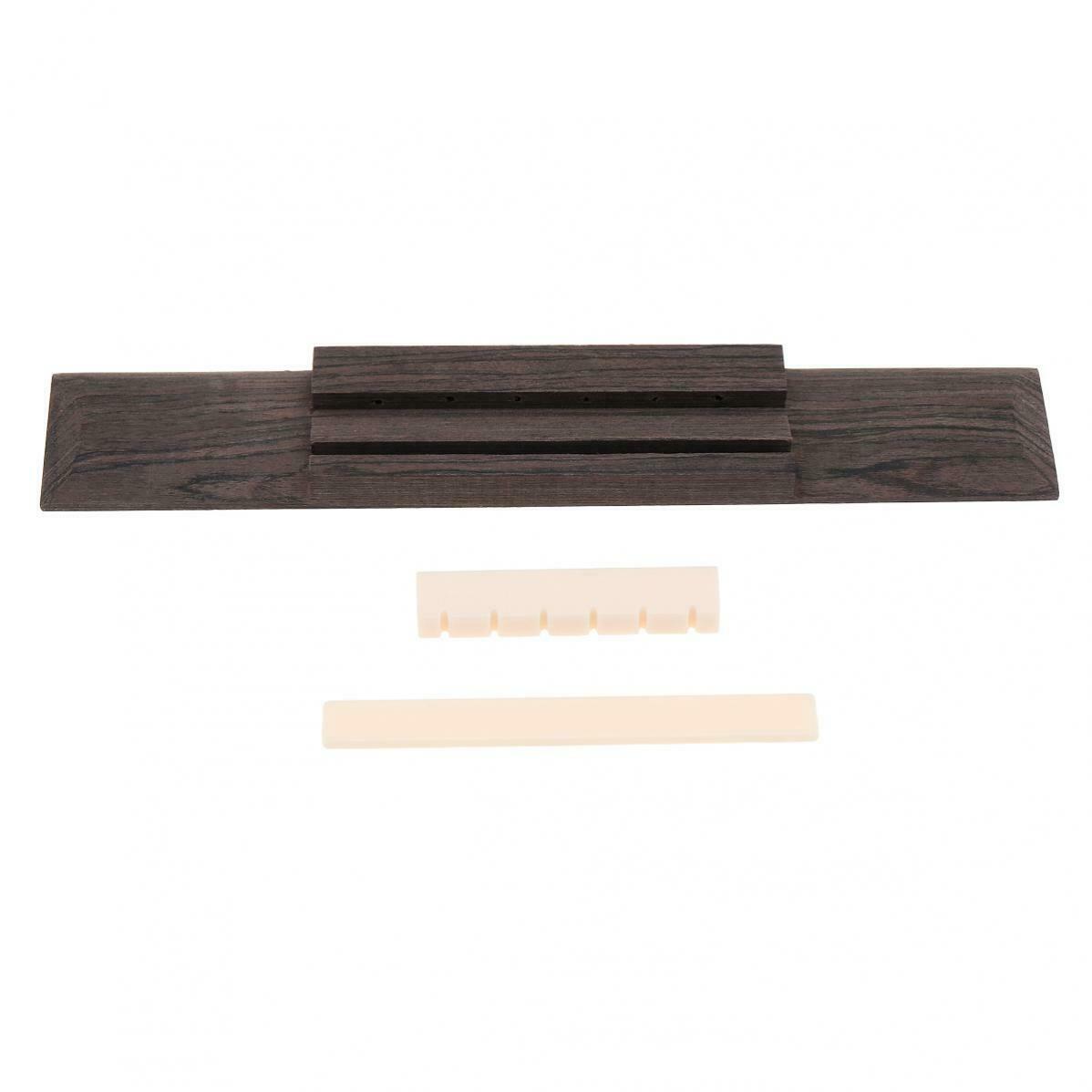 1 Set Rosewood Classical Guitar Bridge Pad+Saddle/Nut for 40 41 Inch Guitar Part