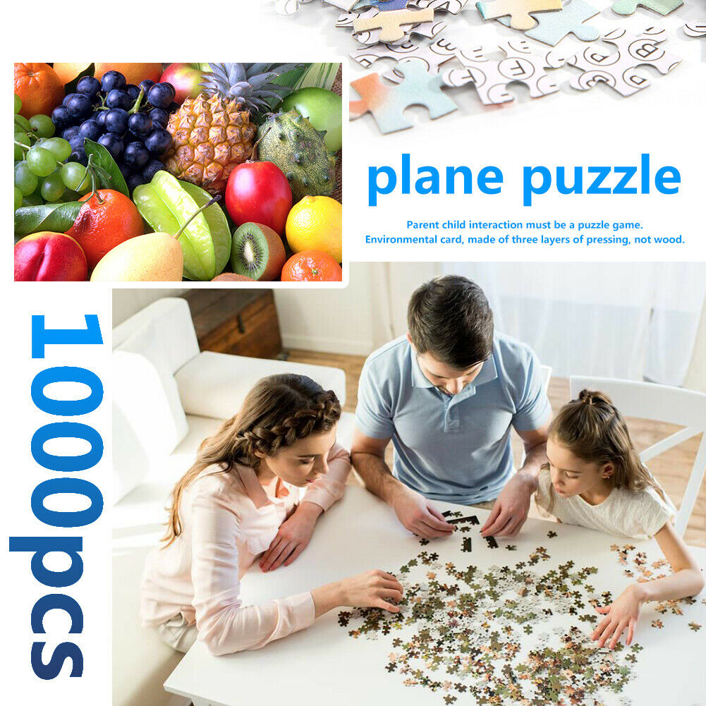 1000pcs DIY Jigsaw Paper Puzzle Pile of Fruits Educational Toys Room Decor @