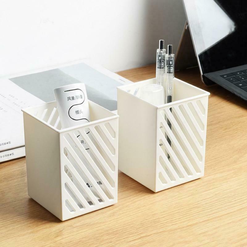 Multifunctional Pen Container Student Pencil Holder White Makeup Brush Holders