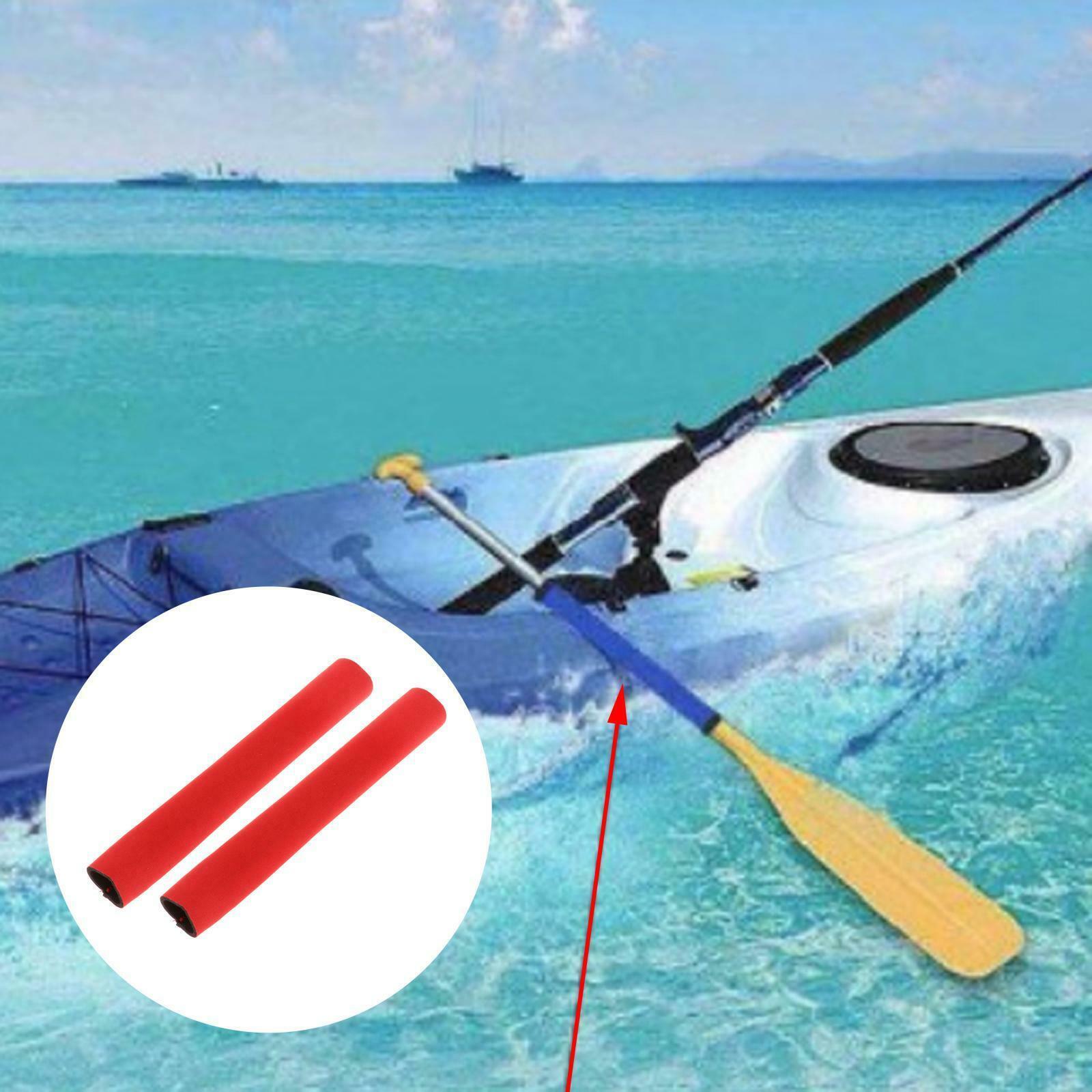 Non-slip Paddle Grip 25cm Canoe Paddles Shaft Rowing Boat Sleeves Accs Red