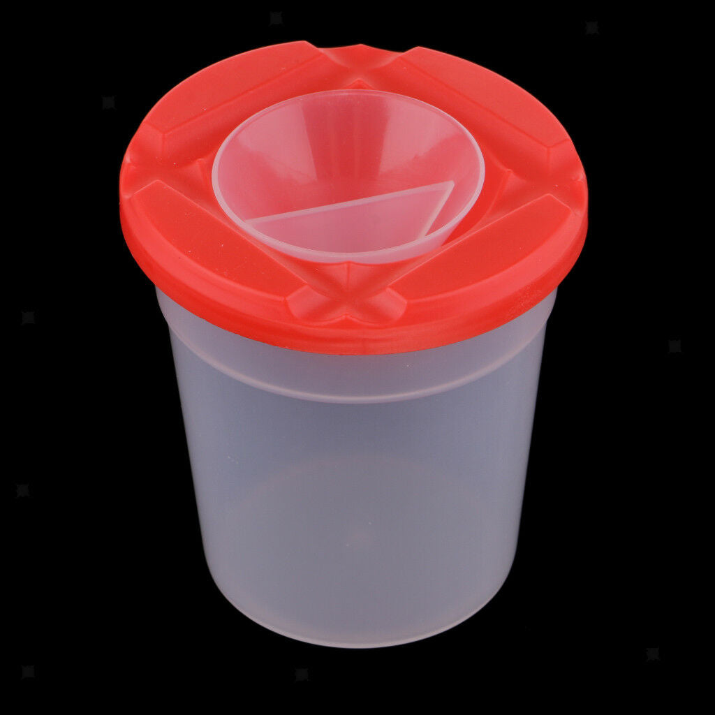 Plastic No Spill Painting Cup Water Cup with Lid for Painting Kids Painting