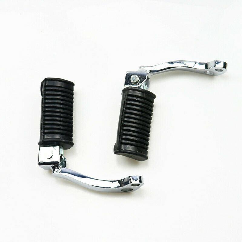 Black Front Footrests Foot Pegs Foot Pedals For Dirt Bike Off Road Suzuki GN125