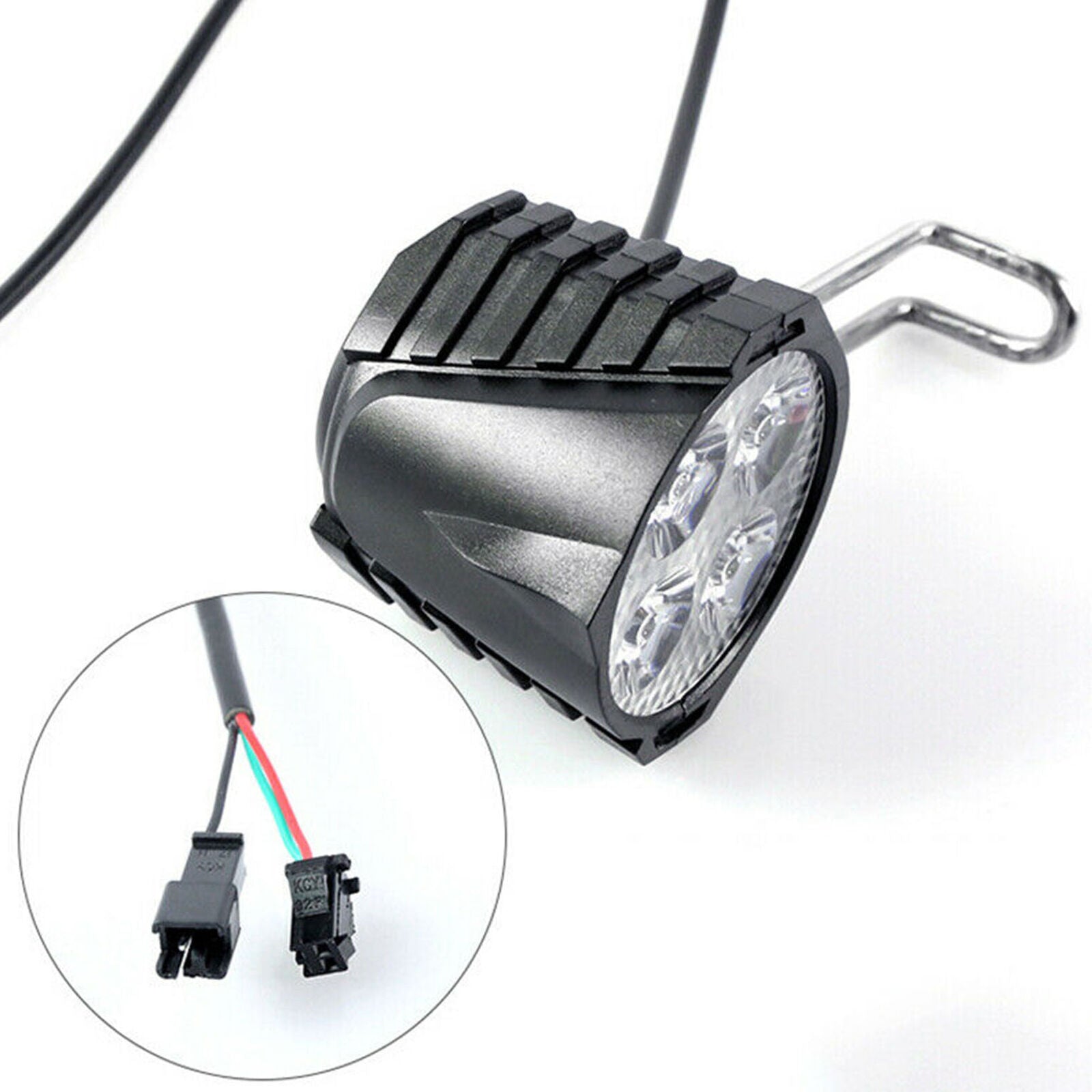 Front Headlight With For Horn 36V Light 48V Electric Bike Flashlight Lamp
