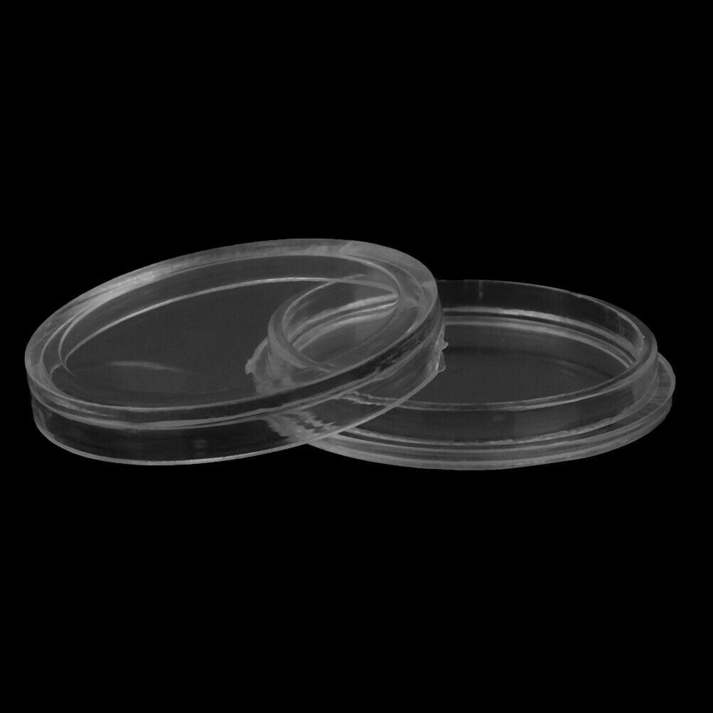 20pc18mm Applied Clear Round Cases Coin Storage Capsules Holder Round Pla.l8