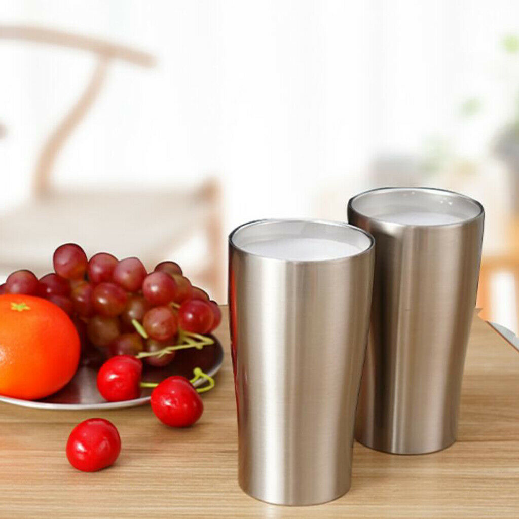 2 Pieces Portable Beer Mugs Coffee Cup Camping Drinkware Outdoor Tableware