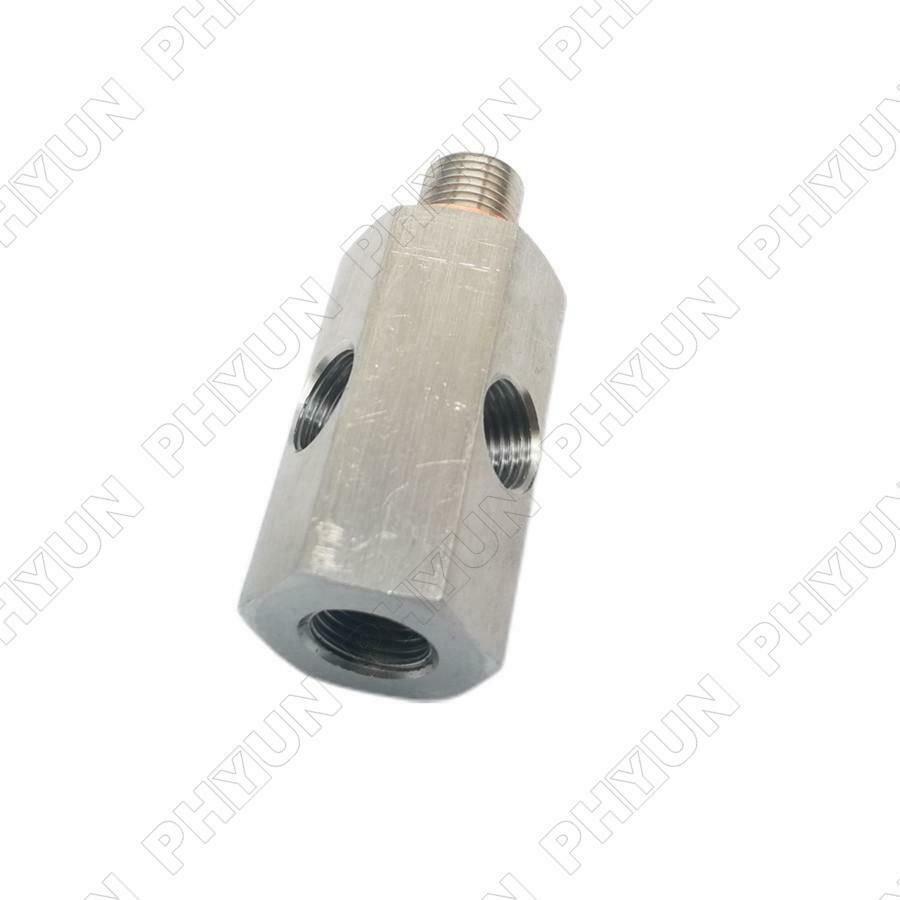 1/8 NPT Oil Pressure Sensor Tee To M10 Male Adapter Turbo Supply Feed Line Gauge