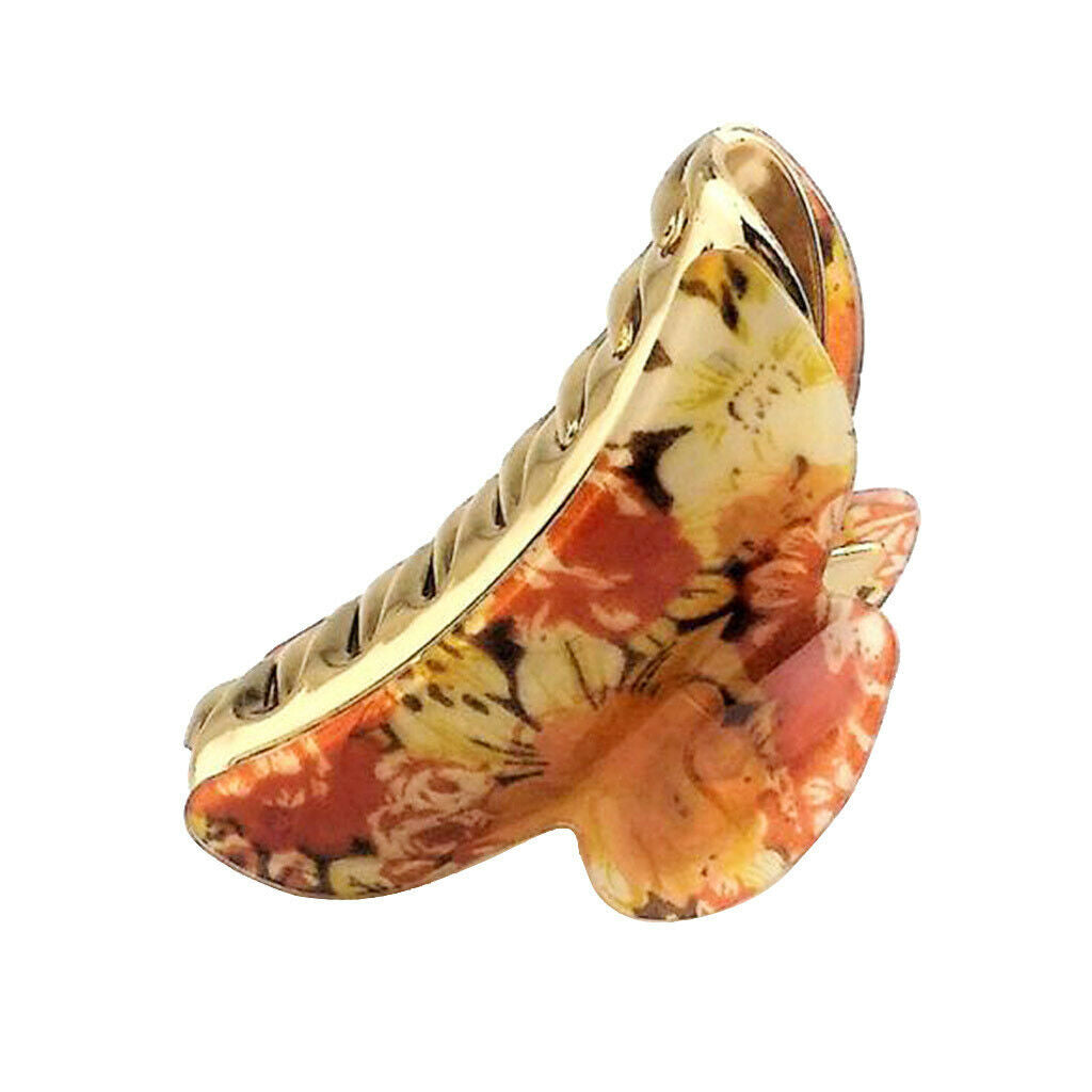 Flower Large Hair Claw Grip Clips Pin Hair Clamps Clasp Makeup Tools