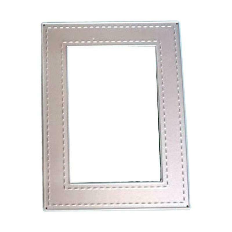 Rectangle Frame Cutting Dies Stencil Scrapbooking DIY Album Stamp Paper Cards