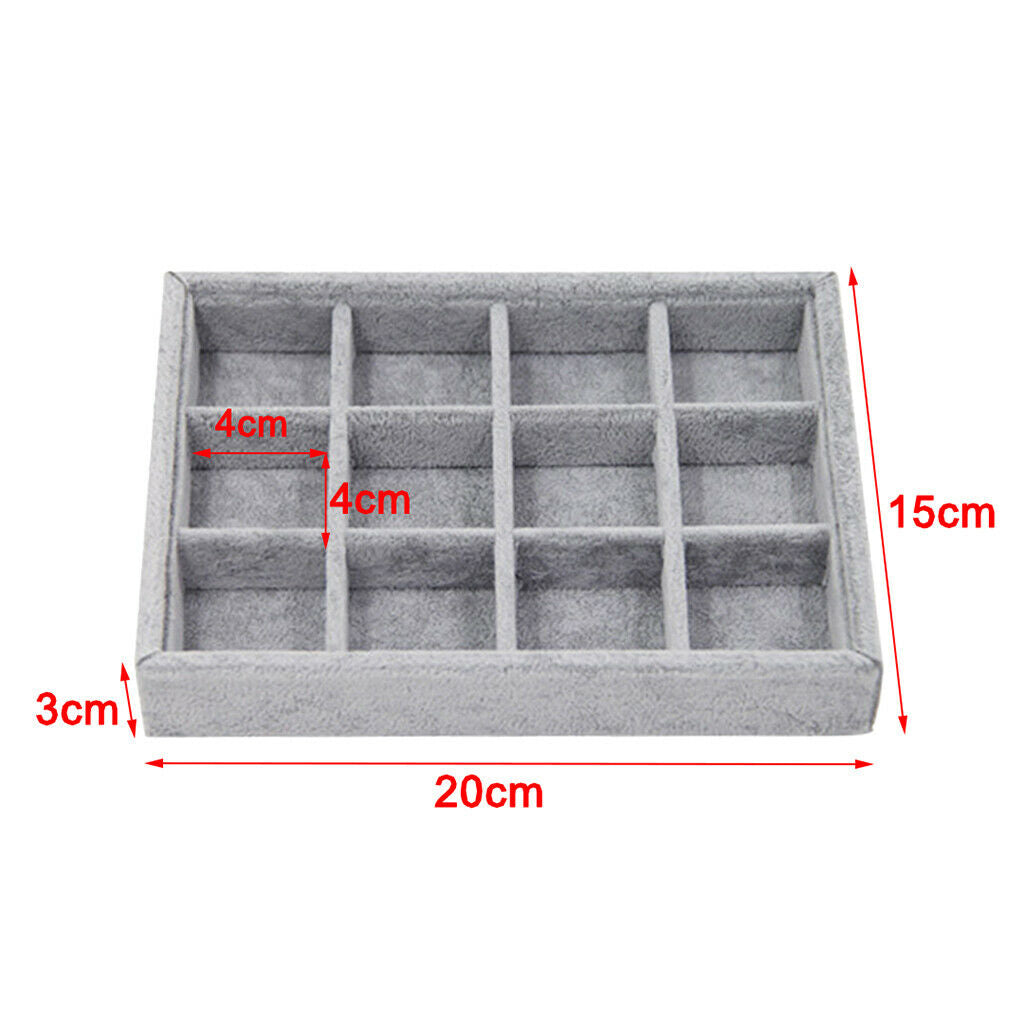 2pcs Multi-Purpose Jewelry Display Box Necklace Pendants Rings Storage Case