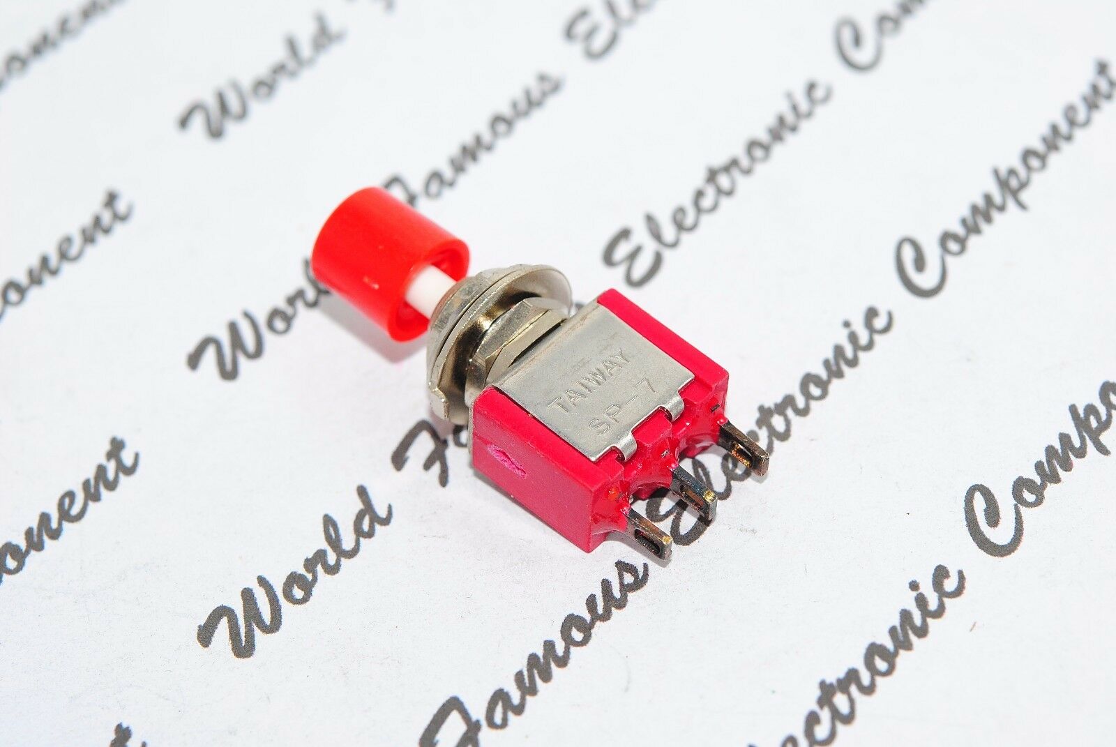1pcs - 5A/125VAC 2A/250VAC COM/NO/NC Push Button Switch
