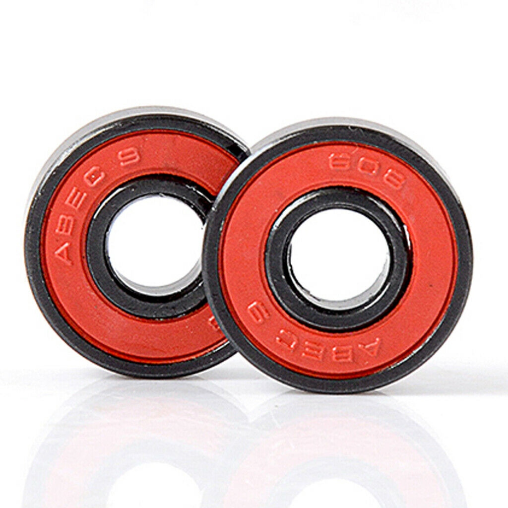 8 Pack Roller Skates Skateboard Longboard Wheel Bearings ABEC-9 608 Steel