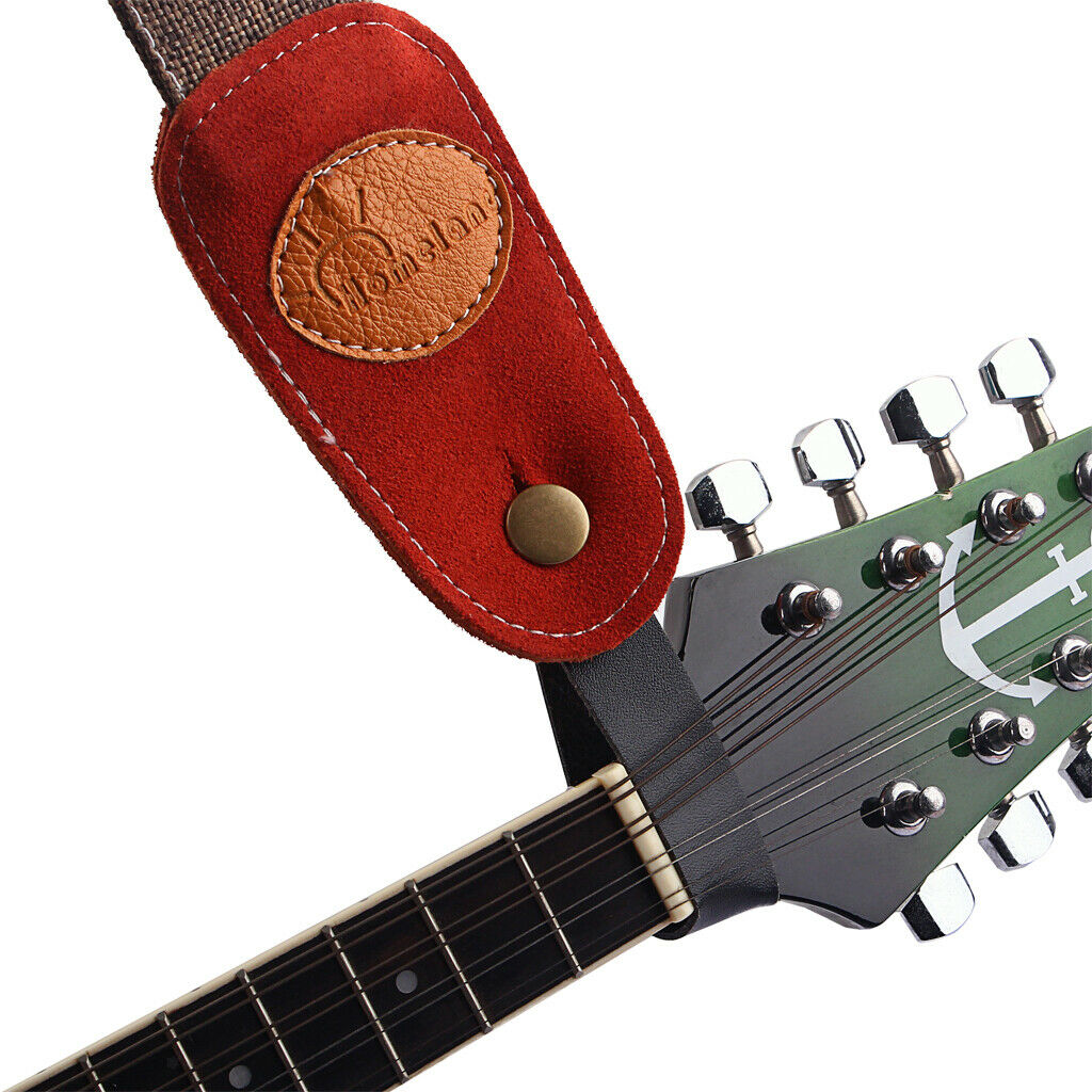 Synthetic Leather Band Button Hook for Acoustic Guitar