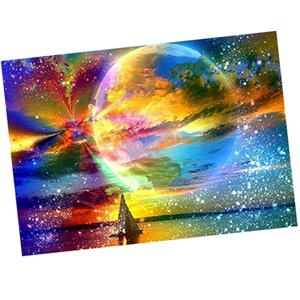 Full Drill 5D Diamond Painting Rainbow Landscape Embroidery Cross-stitch