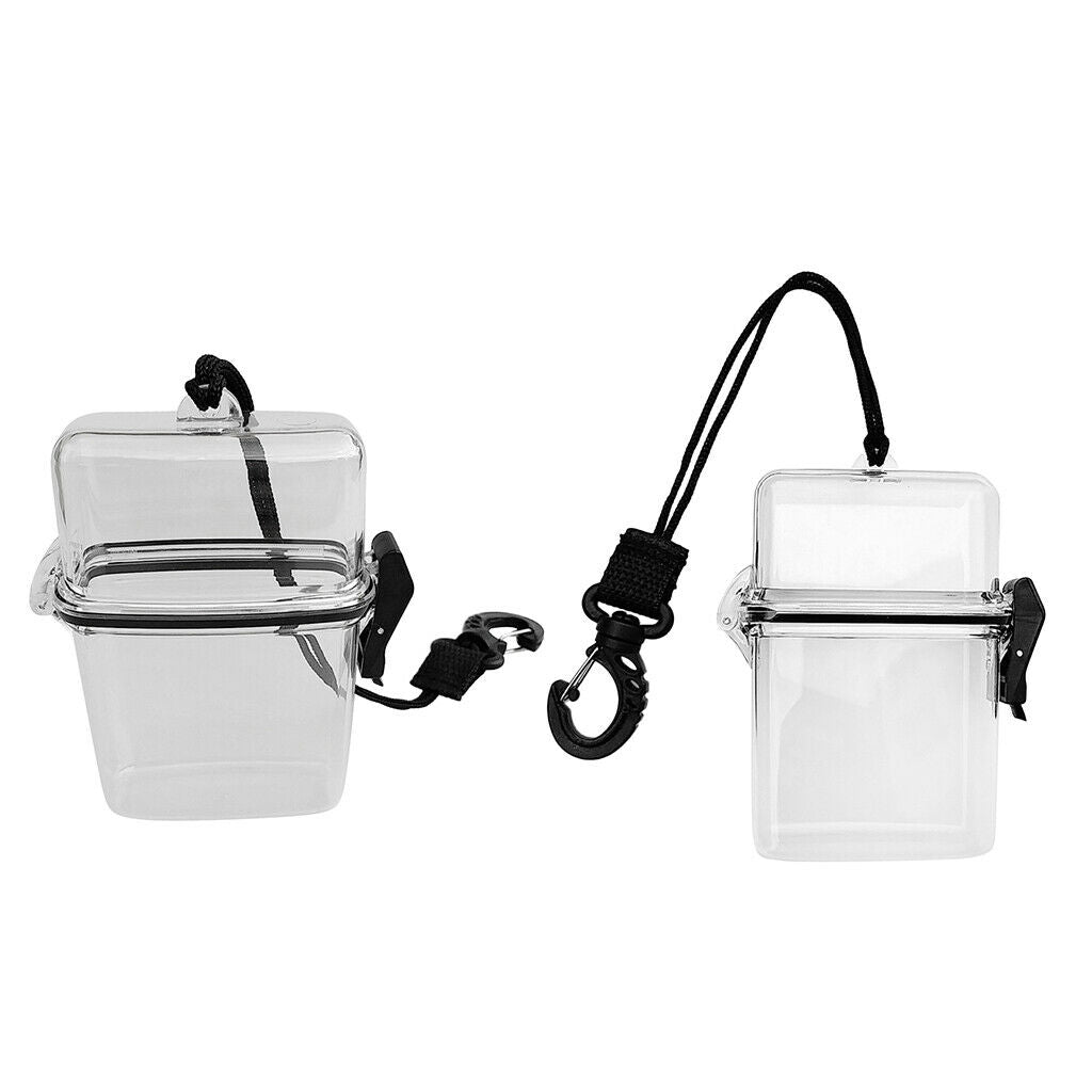Set of 2 Floating Water Sports Case - Waterproof Dry Box Holder Container &