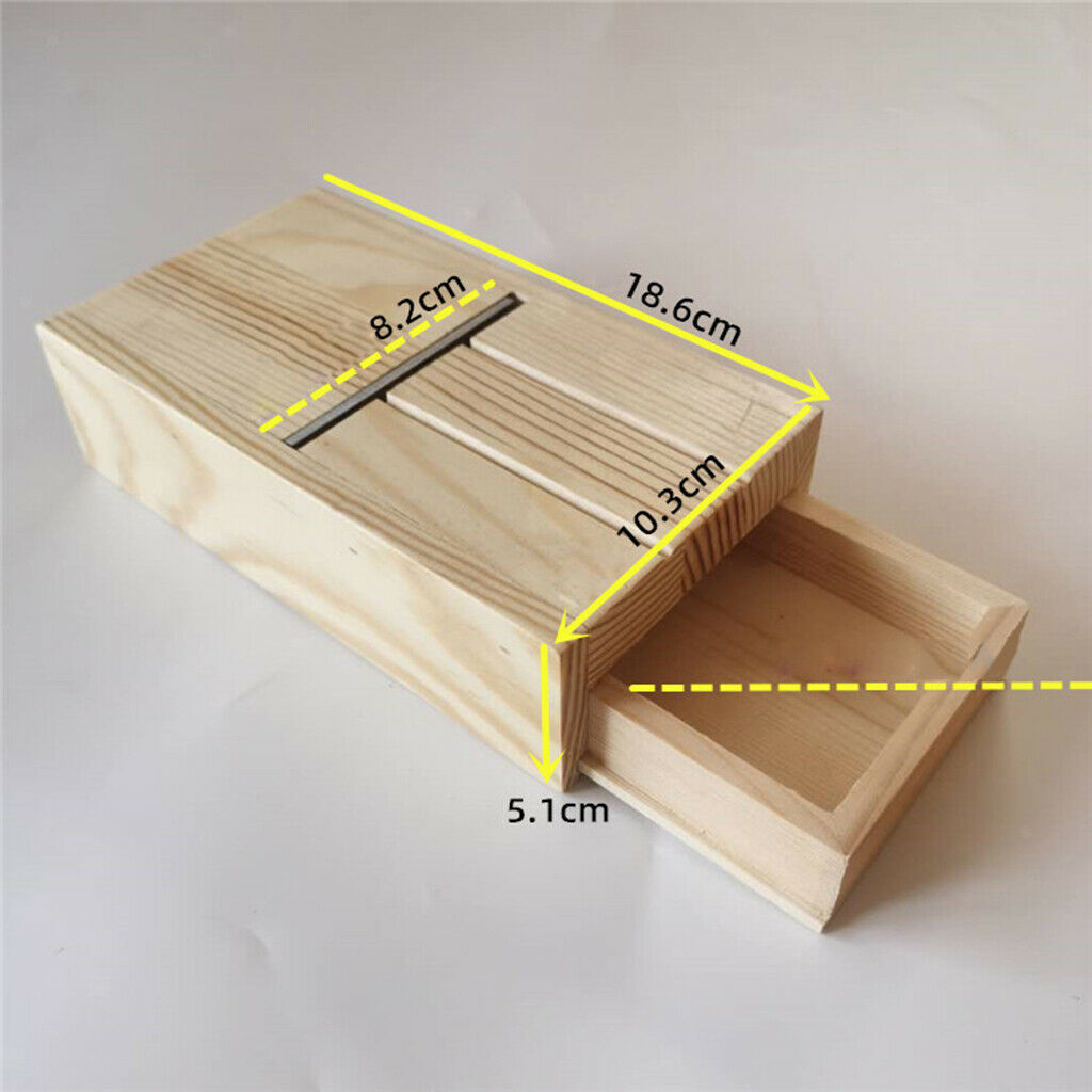 Adjust Soap Cutter Wood Box Loaf Soap Beveler Planer Tool for DIY Candle Making
