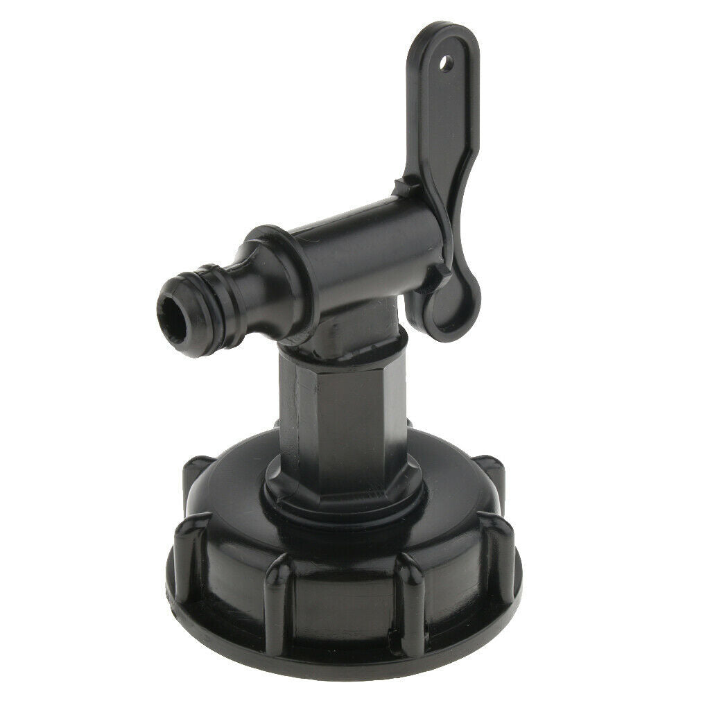 Premium Plastic IBC Tote Tank Hose Fitting Adapter with Faucet Switch Tap