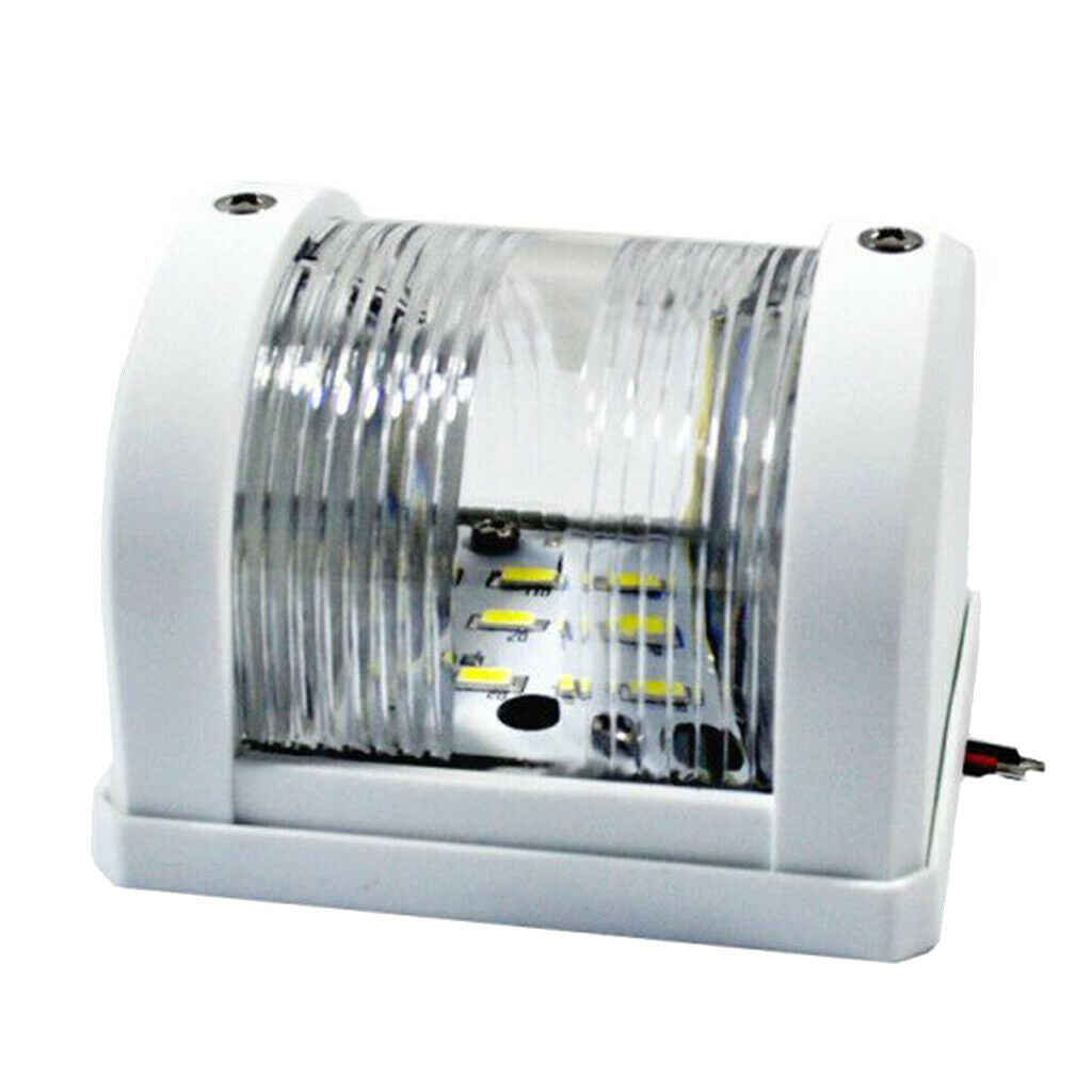 Boat 12V White Stern Navigation Lights Marine Night Sailing Signal Lamp 2NM