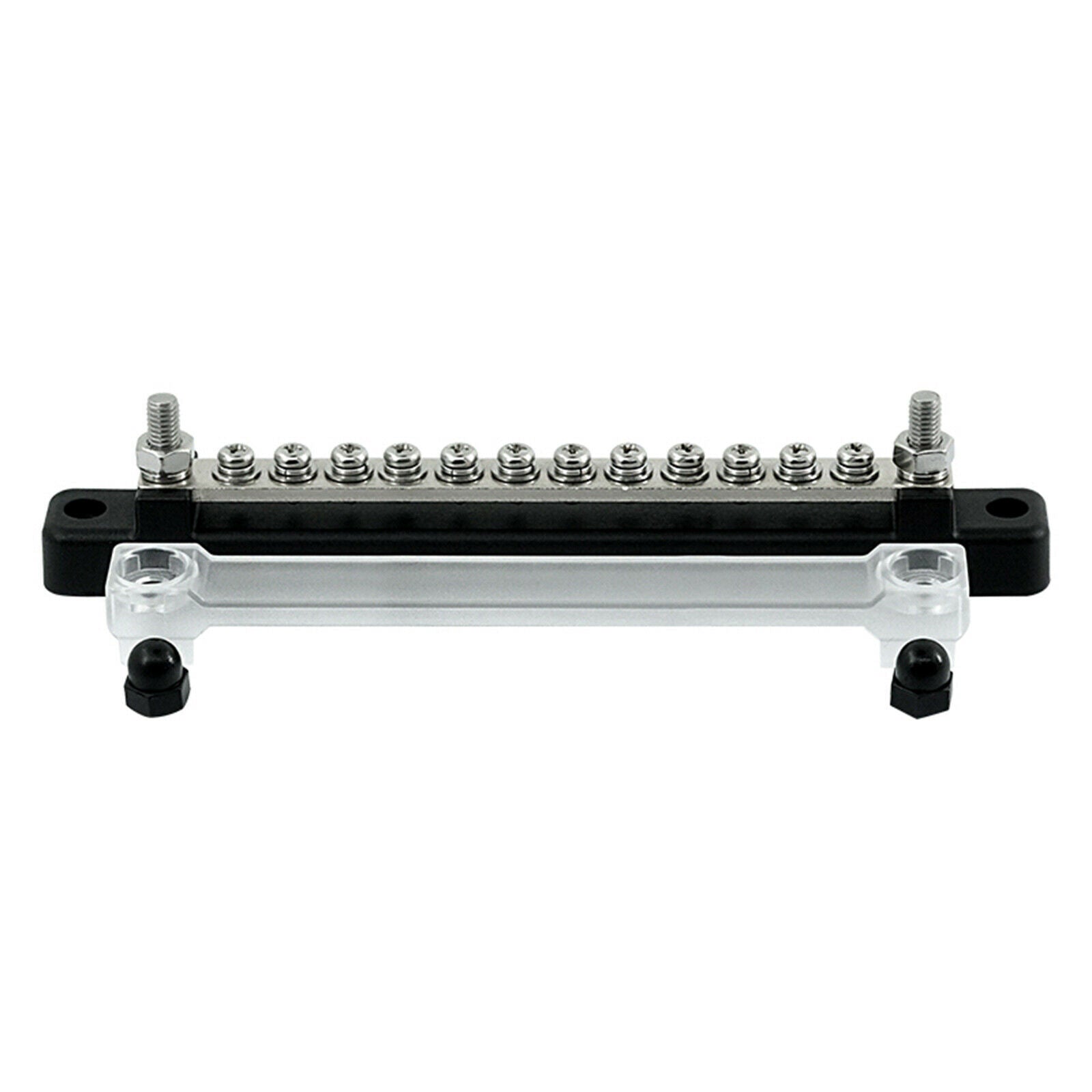 12 Terminal Bus Bar Kit Distribution Block 2 Studs Durable Spare Parts