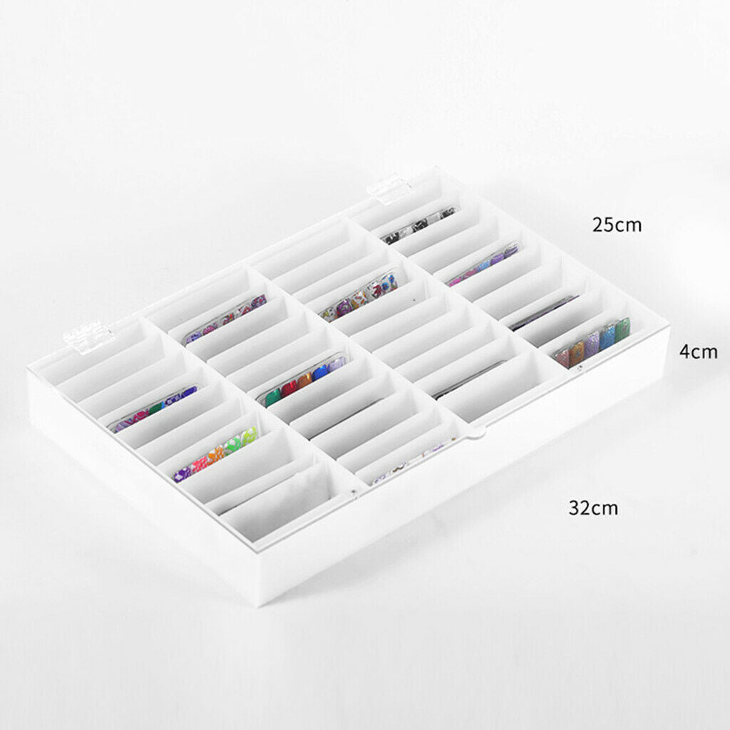 False Nails Color Card Board Nail Tips Display Storage Box Holder Organizer