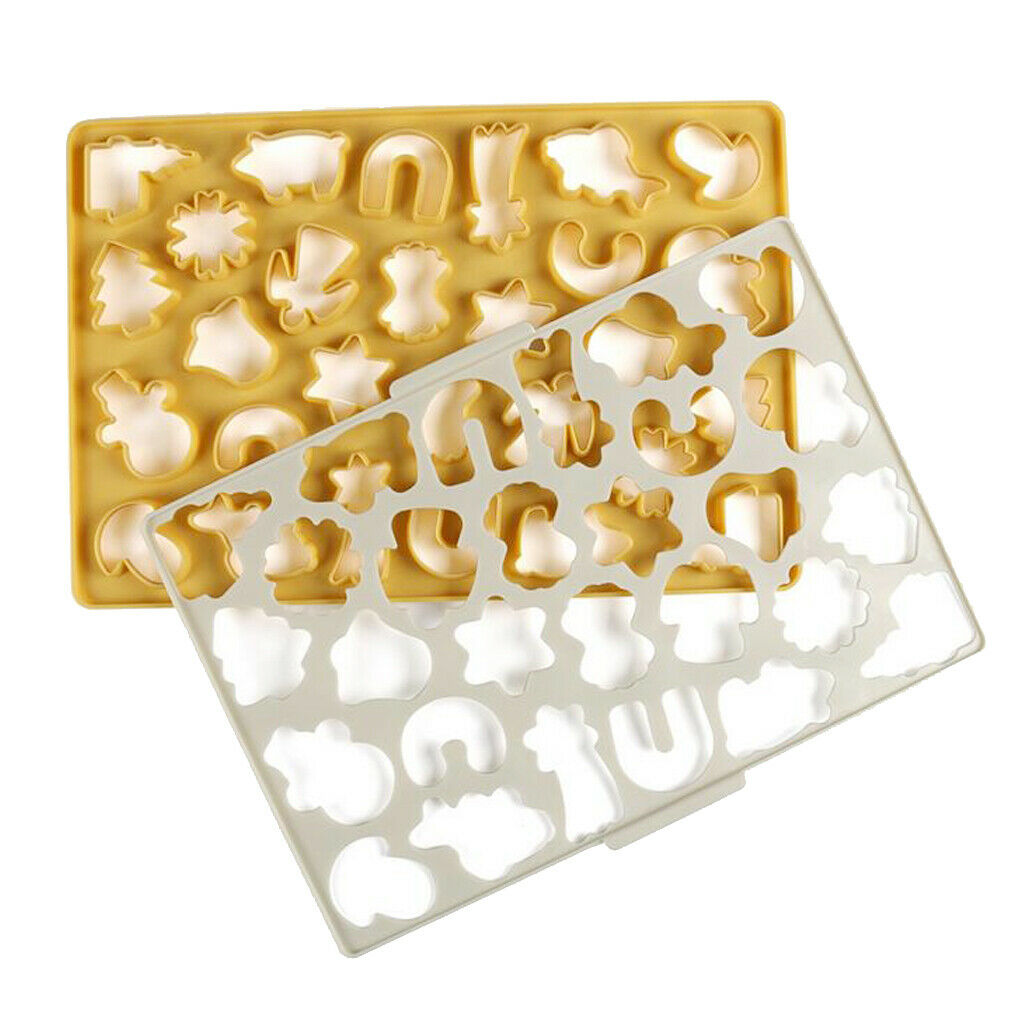 Christmas DIY Plastic Cookies Mold Xmas Cake Decor Chocolate Biscuit Mould