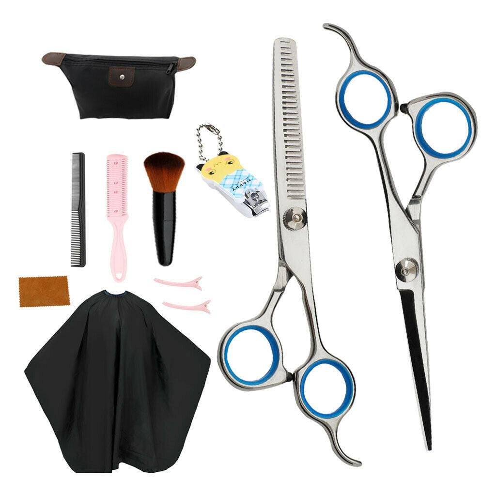 Hair Cutting Hairdressing Scissors Set with Accessories Thinning Shears B
