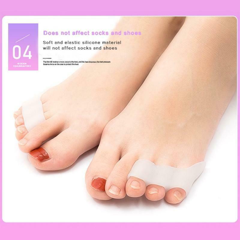 5pcs Pinky Toe Separator and Protectors Triple Gel Toe Separator for Overlapping