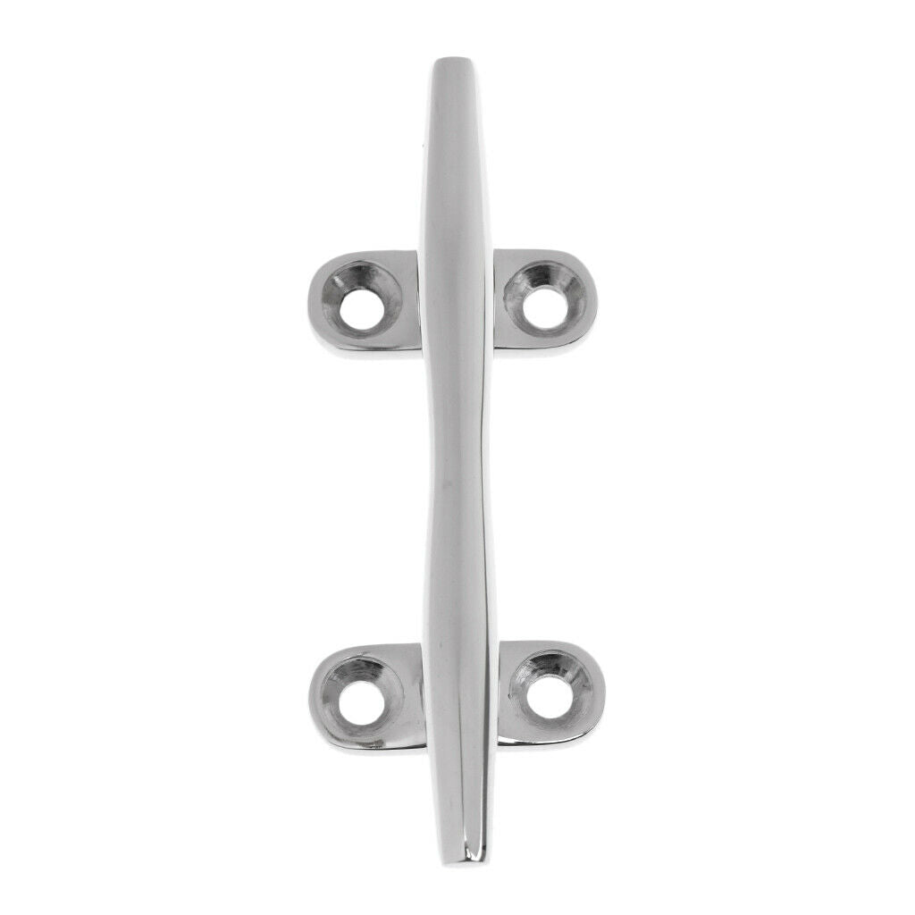 5pcs 4" Boat Dock Rope Line Cleat Marine 316 Stainless Steel Mooring Deck Cleat