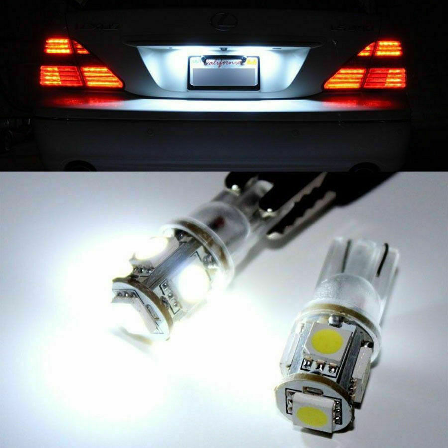 15pcs LED Car T10 12V-White 5050 5smd-Wedge Light-Bulbs-W5W 194 168 2825 158 192
