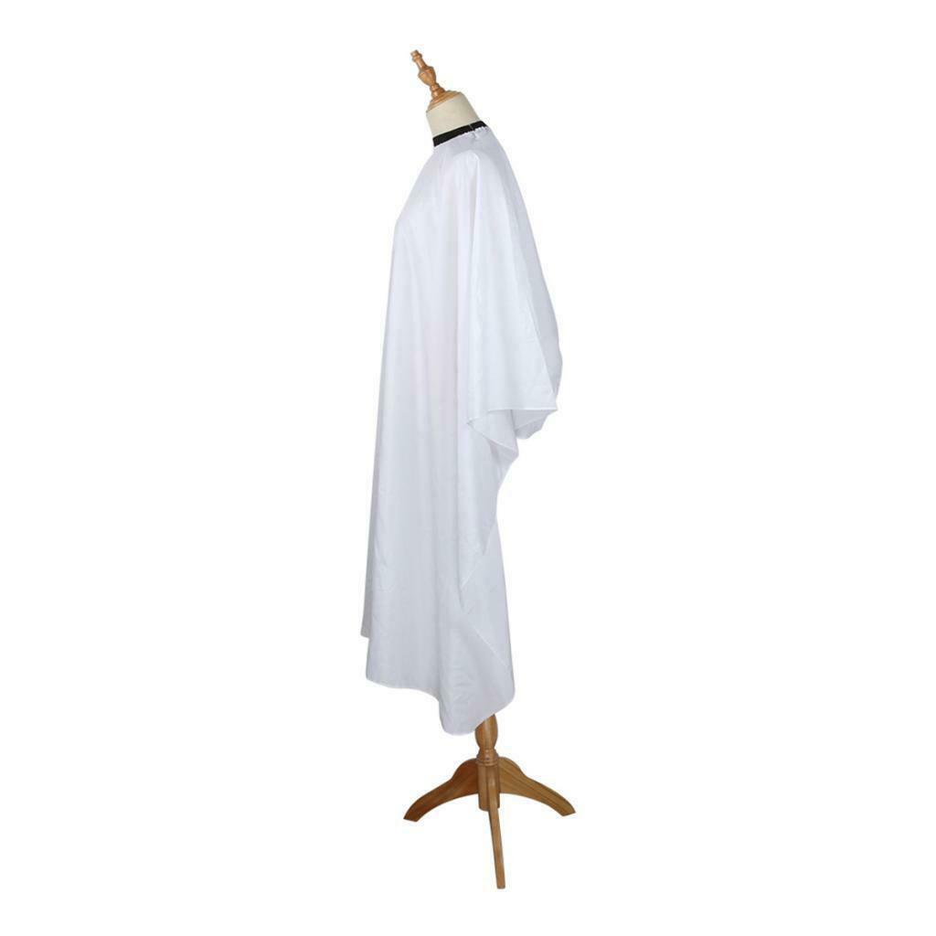 Static Free Barber Stylist Styling Cutting Coloring Shampoo Cape Gown White