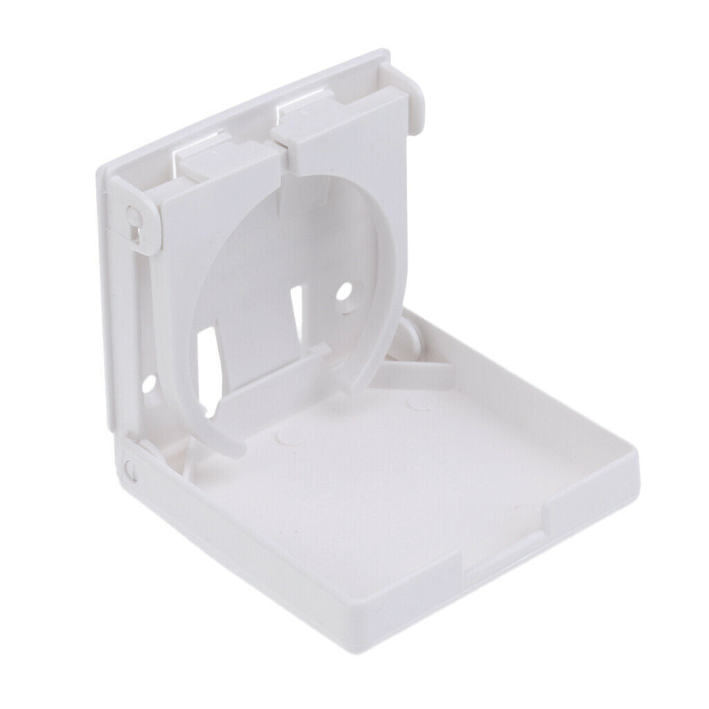 4 Pieces Folding White Nylon Drink Can Cup Holders - Boat/Marine/Caravan/Car