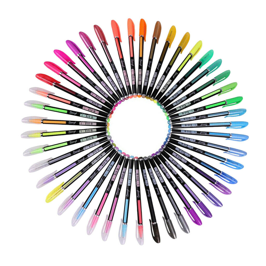 48 Colors Gel Pen Glitter Paint Pen Drawing Paint Marker