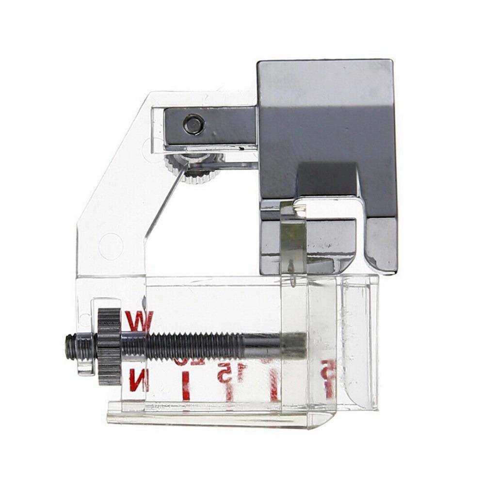 1*Adjustable Bias Binder Presser Foot Attaching Binding Snap-on For Home Sewing