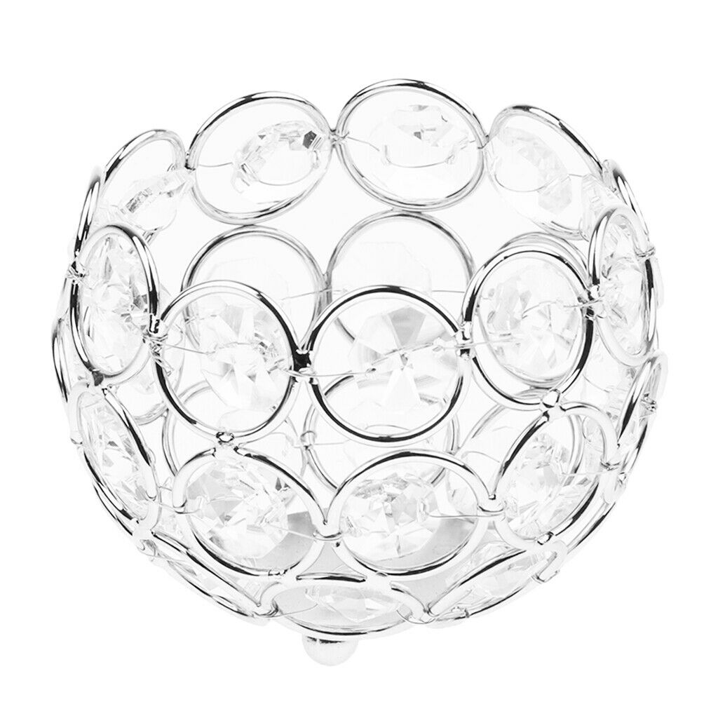 4pcs/set Candle Holder Crystal Ball Candlestick Holiday Party Coffee Cafe Table