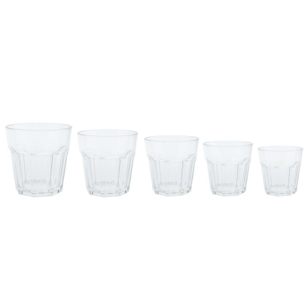 2 Pcs 210ml Acrylic Tumbler Soda Cups Drinking Glasses Water Tea Juice
