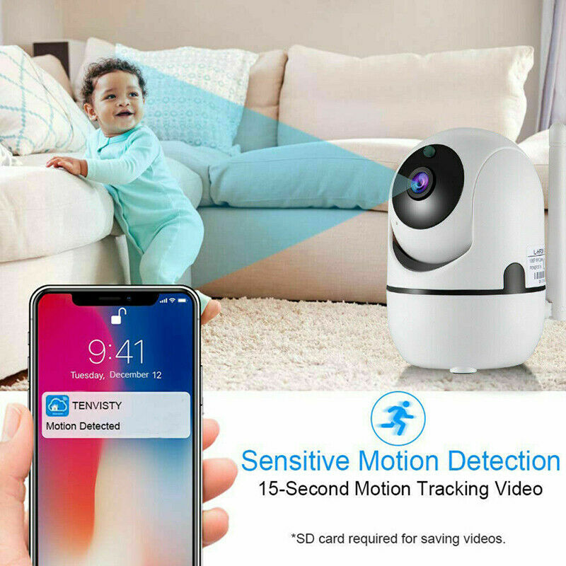 1080P WiFi IP Camera Security Baby Monitor CCTV Night Vision Surveillance Cam