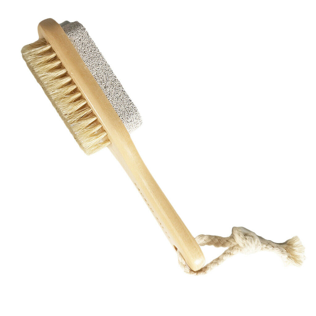 Double Sided Foot File Rasp Scrubber Corns Remover Brush 2 in 1 Pumice Stone