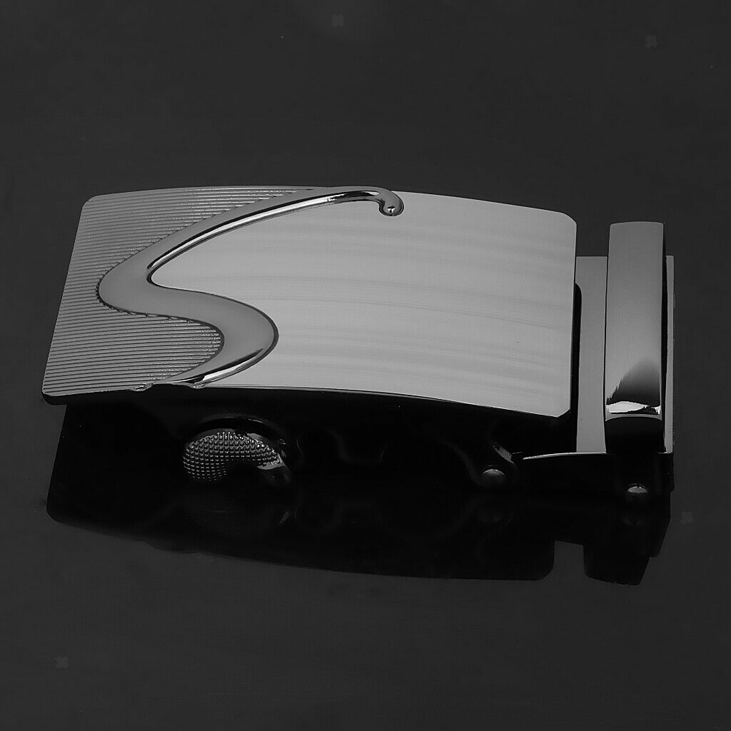 2Pcs Fashion Belt Buckle Only Automatic Slide Buckle Business 1.4'' Belt