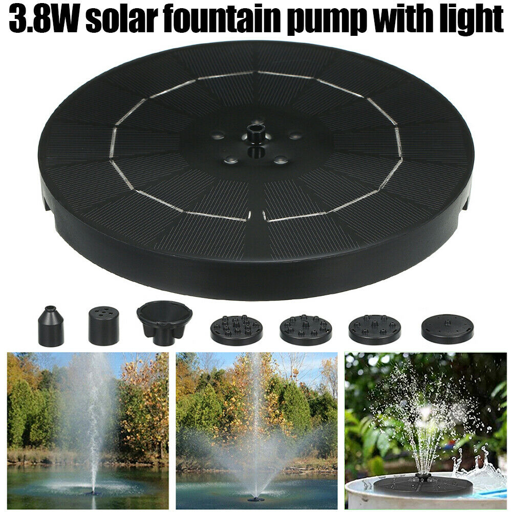 Solar Fountain Pump with Colorful LED Light Solar Powered Water Fountain PuU169