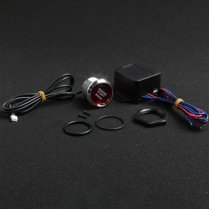 Push Start Button LED Illumination Auto Cool Keyless Entry Car Engine IgnitionA3